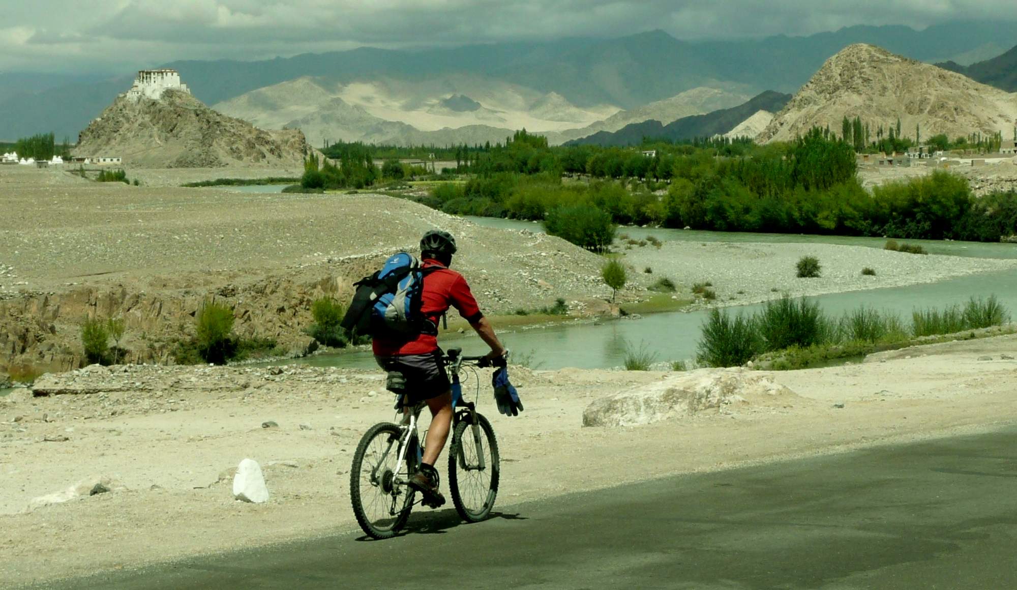 Cycling Thiksey Monastery