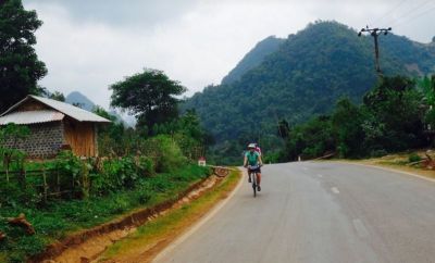 Karina Lehrner Cycling on the tour with redspokes Karina Lehrner Cycling on the tour with redspokes