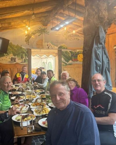  Tim Adams Cycling on the  tour with redspokes